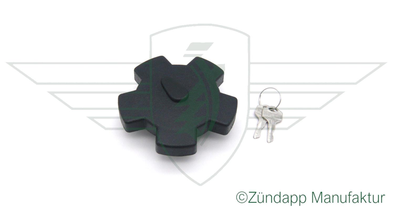 Gas cap lockable